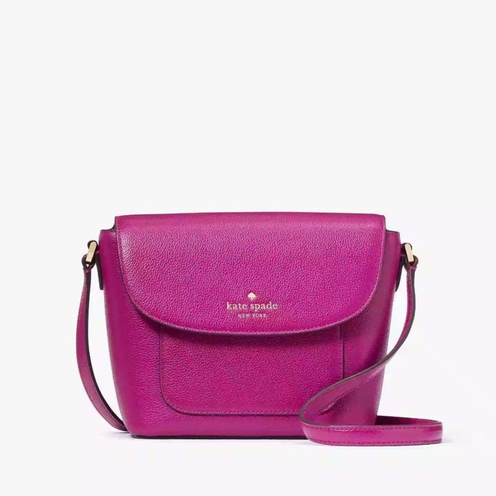 NWT Kate Spade Elsie Pebbled Leather Crossbody/ Baja Rose - Picture 6 of 10